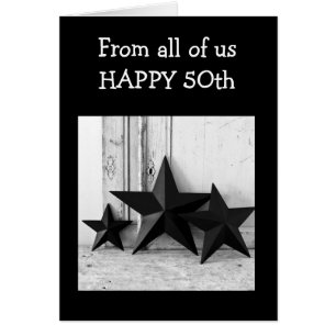 Cartão COMO UMA ESTRELA NO "5Oth" DE TODOS NÓS