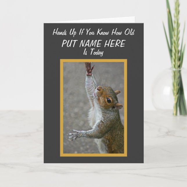 Cartão Como velho? ~ 'sobre o Hill (Frente)