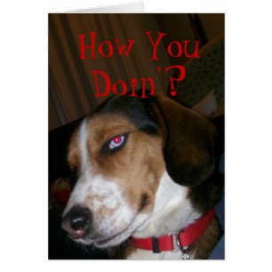 Cartão Como você Doin'?