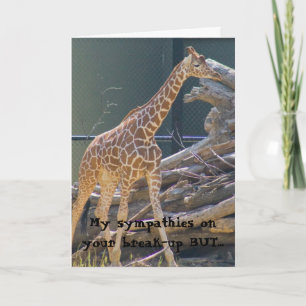 Cartão compaixão pelo seu desmembramento