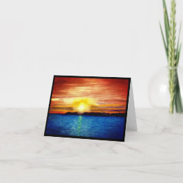 Cartão Compaixão por aquarelas do lago Superior