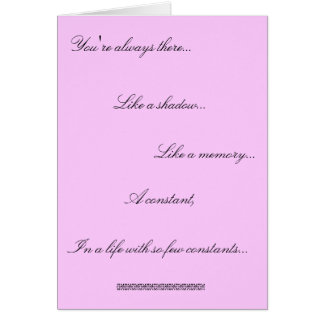 Cartão Companheiro constante