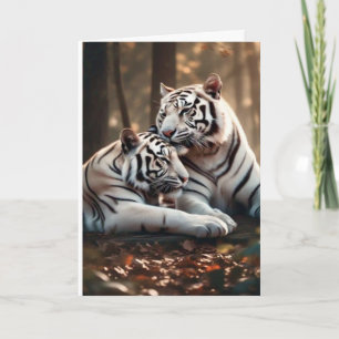 Cartão Companheiros Serenos do Tigre Branco