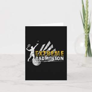 Cartão Competição de Jogo de Badminton Extremo Competitiv