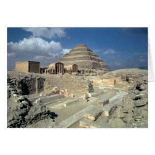 Cartão Complexo de Djoser, incluindo a pirâmide de passo