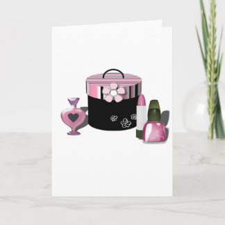 Cartão Compo a menina dos cosméticos