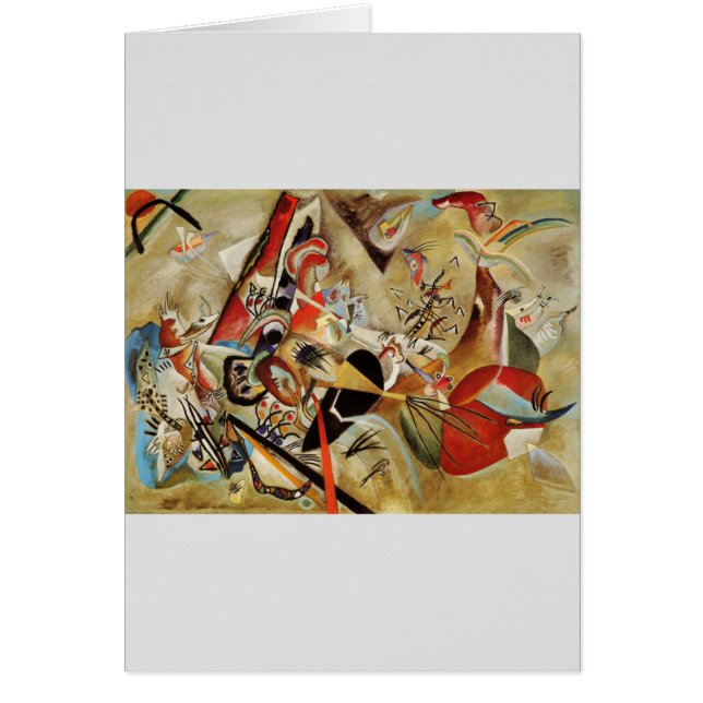 Cartão Composição Abstrato de Kandinsky (Frente)