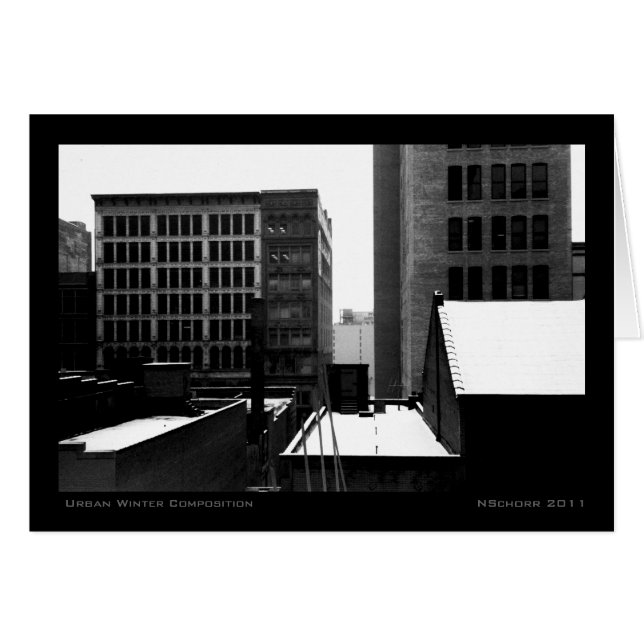 Cartão Composição Urbana de inverno (Frente Horizontal)