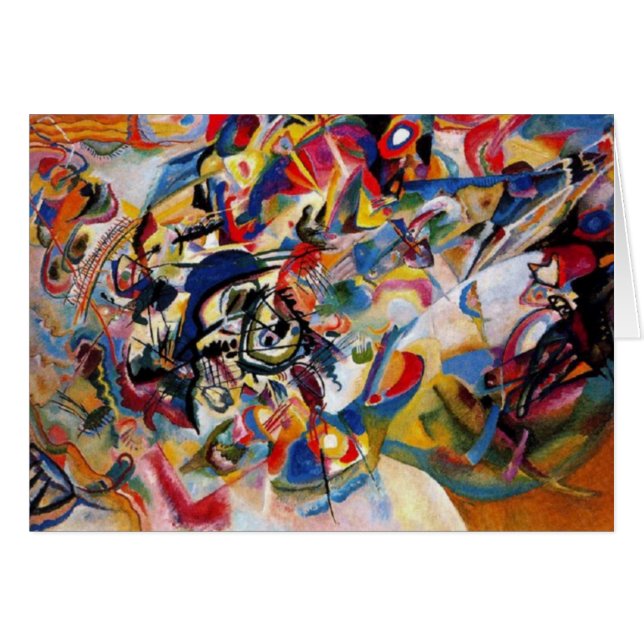 Cartão Composição VII de Kandinsky (Frente Horizontal)