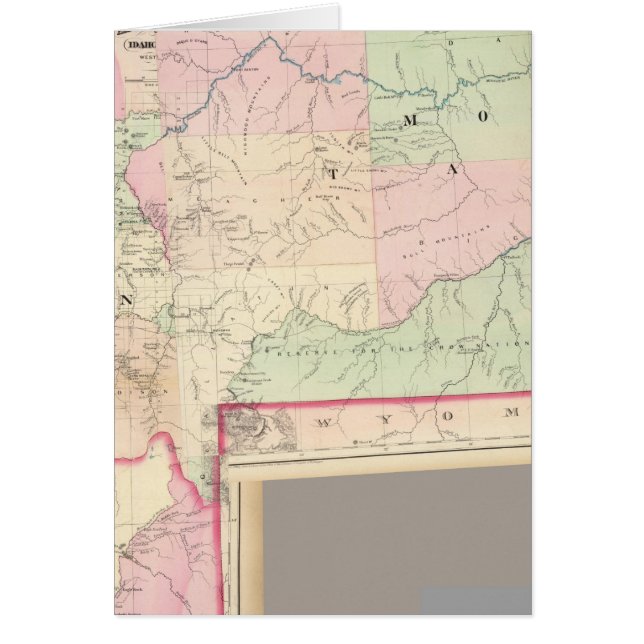 Cartão Composite Montana, Idaho (Frente)