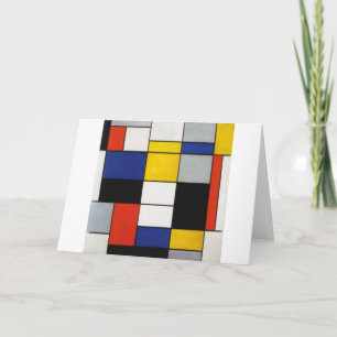 Cartão Composition, Mondrian