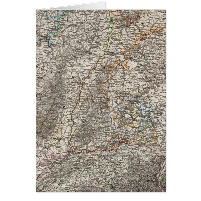 Cartão Composto do sudoeste da Alemanha (Frente)