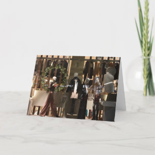 Cartão Compra Janela Londres Festiva Estação de Natal do 