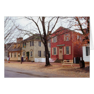 Cartão Compradas coloniais - Williamsburg