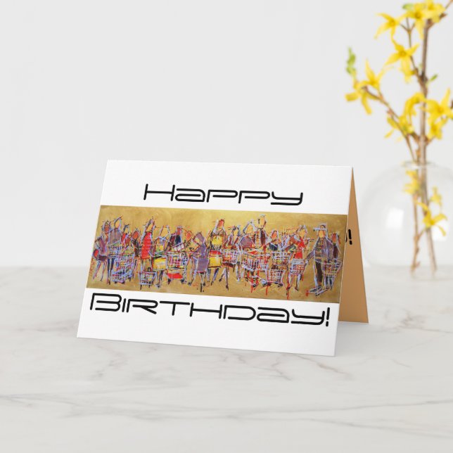 Cartão Comprando Carrinho Tango (Flor Amarela)