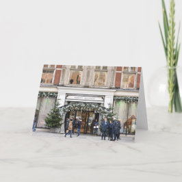 Cartão Comprando Natal Knightsbridge London Foto do Reino