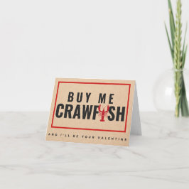 Cartão Comprar-me Crawfish e serei seu Namorados