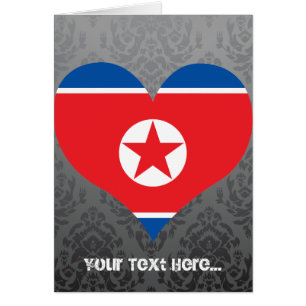 Cartão Compre a bandeira da Coreia do Norte