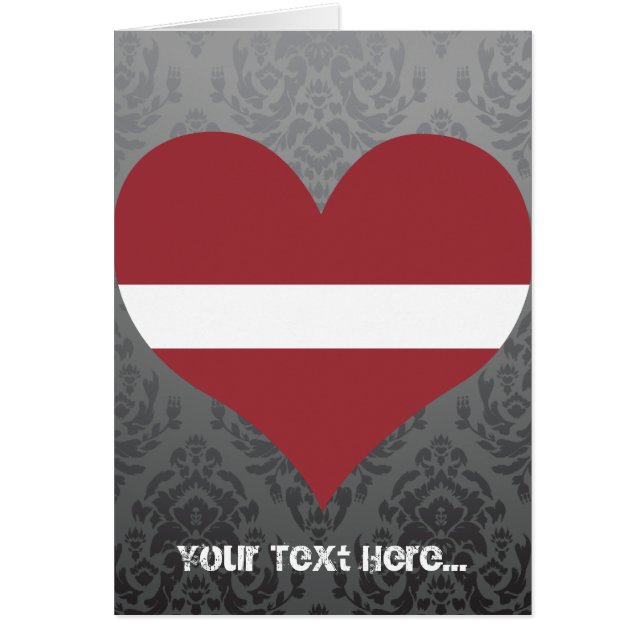 Cartão Compre a bandeira de Latvia (Frente)