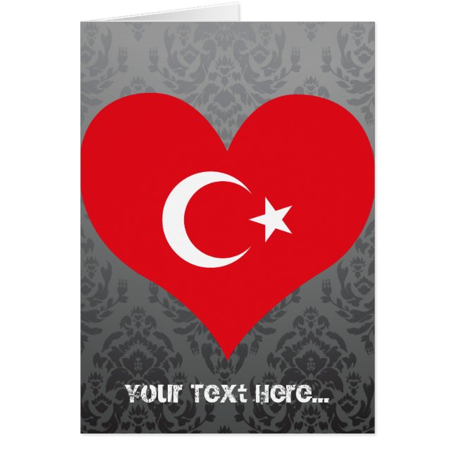 Cartão Compre a bandeira de Turquia (Frente)