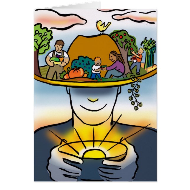 Cartão compre orgânico, compre o local (Frente)