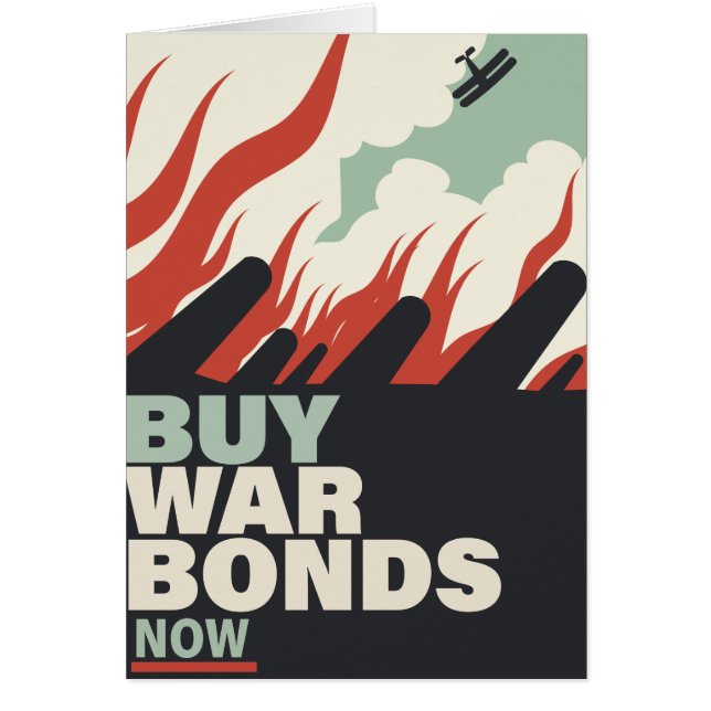 Cartão Compre Títulos de Guerra Agora. (Frente)