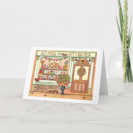 Cartão Compro Antiquado de Ação de Graças