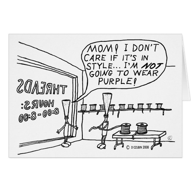 Cartão Compro de Thread (Frente Horizontal)