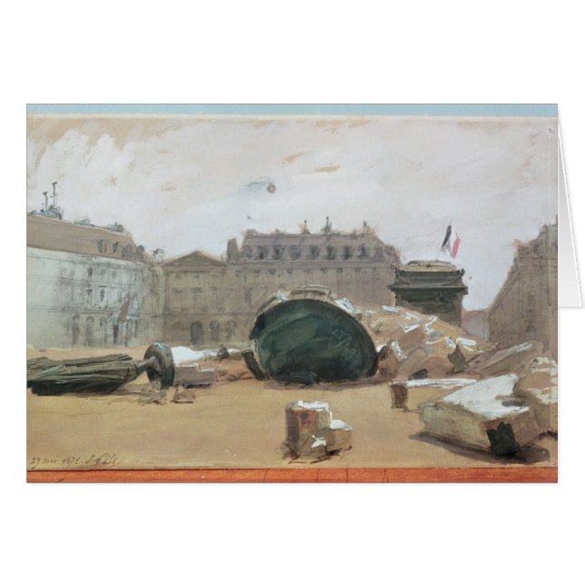 Cartão Comuna de Paris (Frente Horizontal)