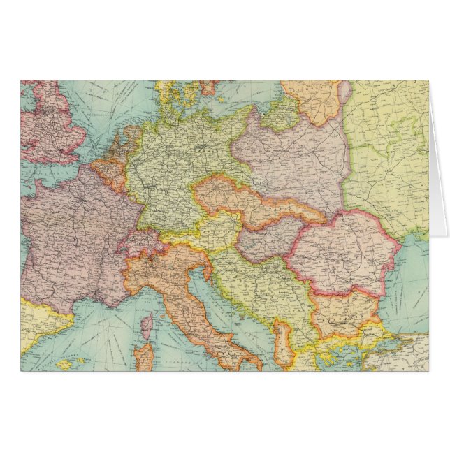 Cartão comunicações da Europa composta (Frente Horizontal)