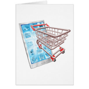 Cartão Conceito do app do telefone da compra