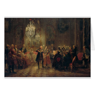Cartão Concerto da flauta com Frederick o grande