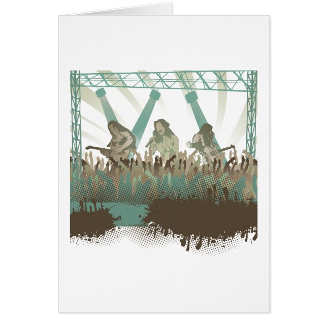 Cartão concerto musical incrível (Frente)