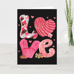 Cartão Concha Ama o Dia dos Namorados Pan Dulce Mexicano