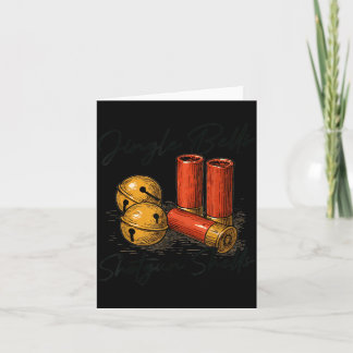 Cartão Conchas de Espingarda Jingle Bells Natal Caça Dive