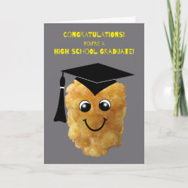 Cartão Conclusão do ensino secundário engraçada Congrats