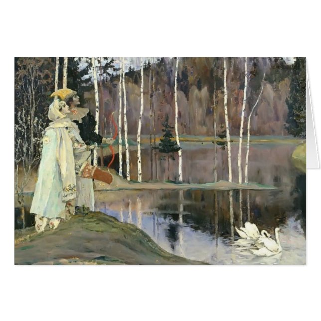 Cartão Concórdia da harmonia de Mikhail Nesterov- (Frente Horizontal)