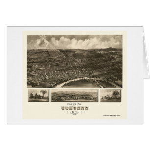 Cartão Concórdia, mapa panorâmico do NH - 1899