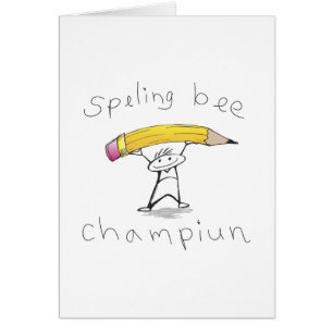 Cartão Concurso de ortografia