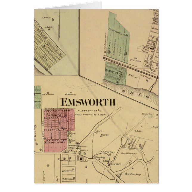 Cartão Condado de Allegheny, Pensilvânia (Frente)