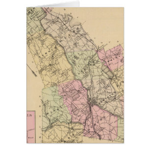 Cartão Condado de Androscoggin, Mapa do Maine