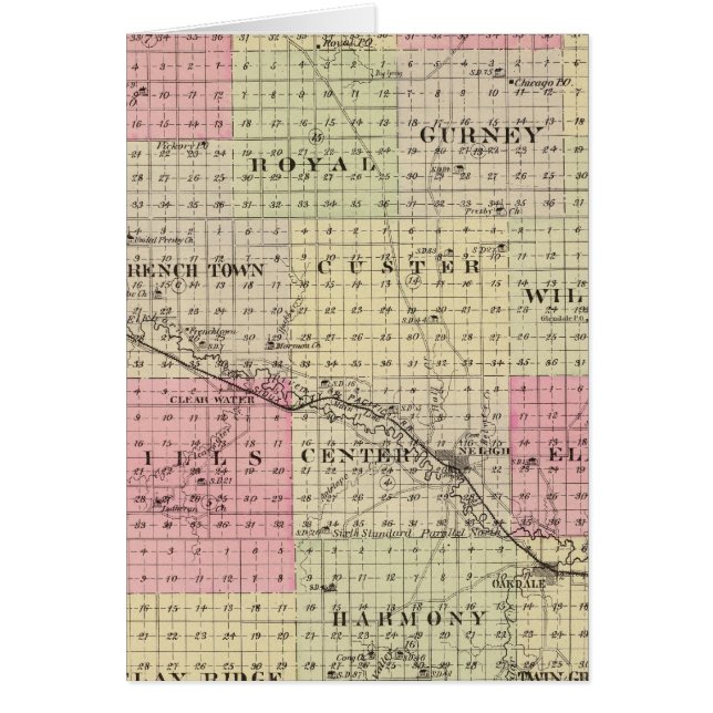 Cartão Condado de Antelope (Frente)