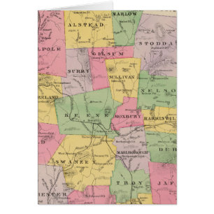 Cartão Condado de Cheshire, NH