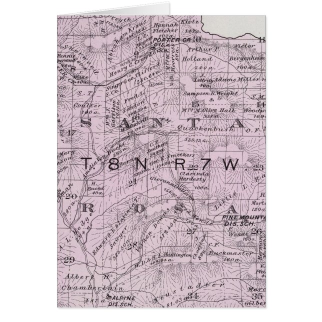 Cartão Condado de Sonoma, Califórnia 12 (Frente)