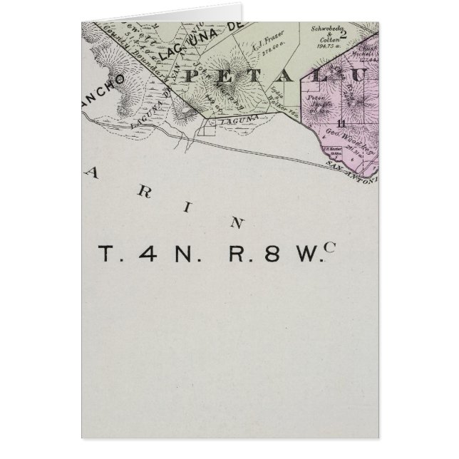 Cartão Condado de Sonoma, Califórnia 9 (Frente)