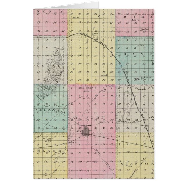 Cartão Condado de Stafford (Frente)