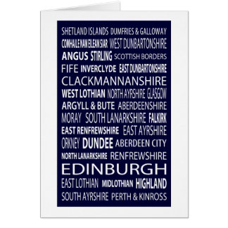 Cartão Condados escoceses