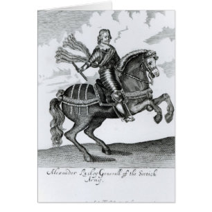 Cartão Conde de Alexander Leslie ø de Leven