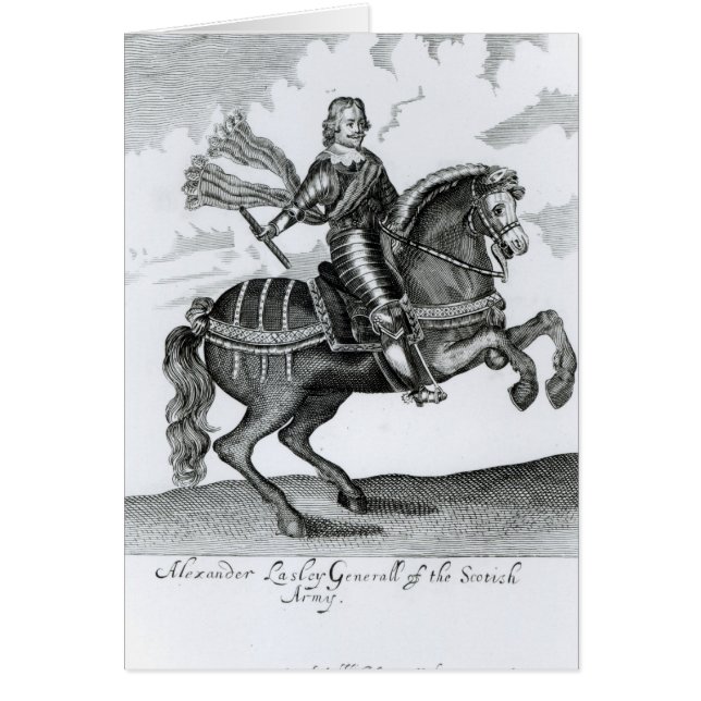Cartão Conde de Alexander Leslie ø de Leven (Frente)
