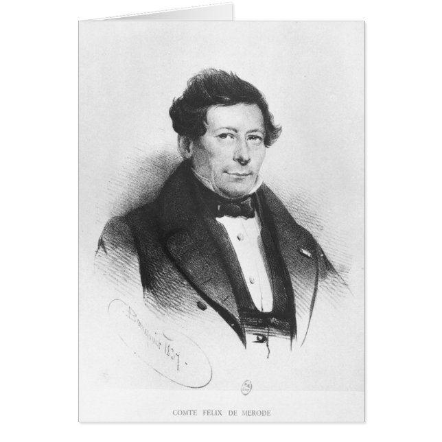 Cartão Conde Felix de Merode 1837 (Frente)